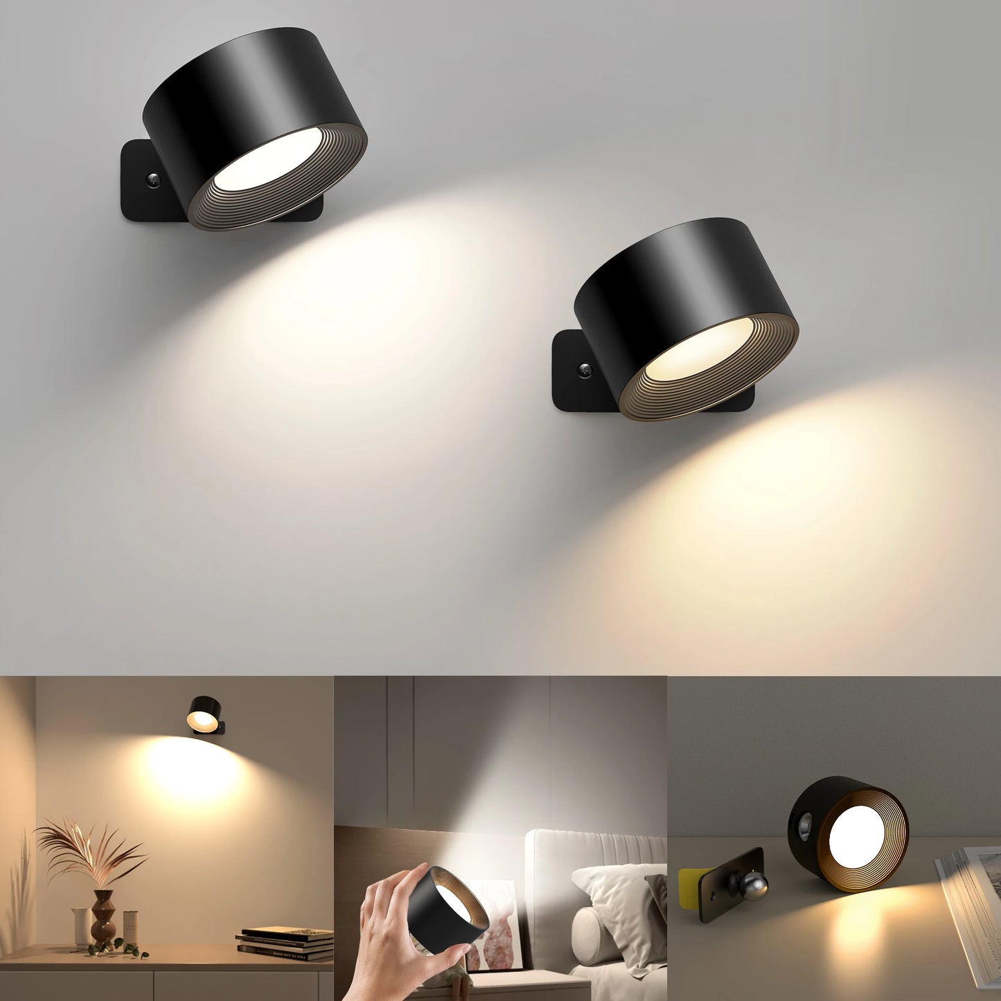 Wireless smart wall lamp